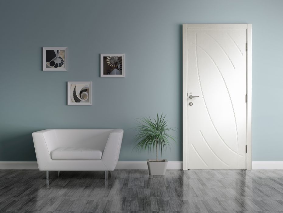Sobna vrata farbana PU - model Venecija, duboka kanelura  | 